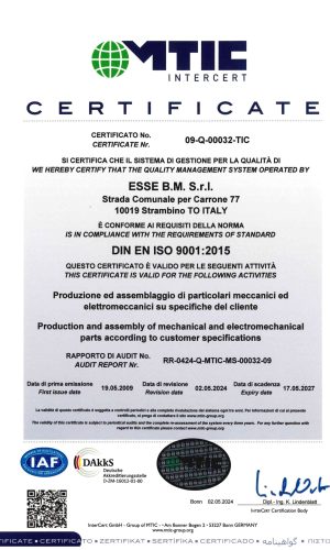Certificazione UNI EN ISO 9001-2015